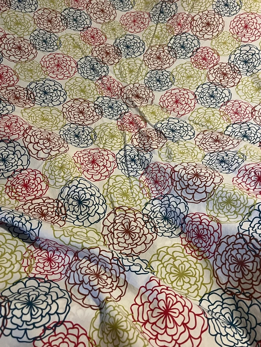 LOFT ~ Multicolor Floral 💯 Cotton Bedding ~ 6 Pieces